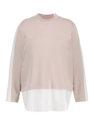 Ulla Popken Sweatshirt in dunkles kitt