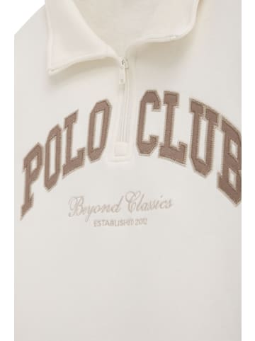 Polo Club Sweatshirt WOMAN AFRA LONG SLEEVE REGULAR FIT in Ecru