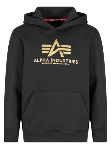 Alpha Industries Alpha Industries Kapuzenpullover in black/gold