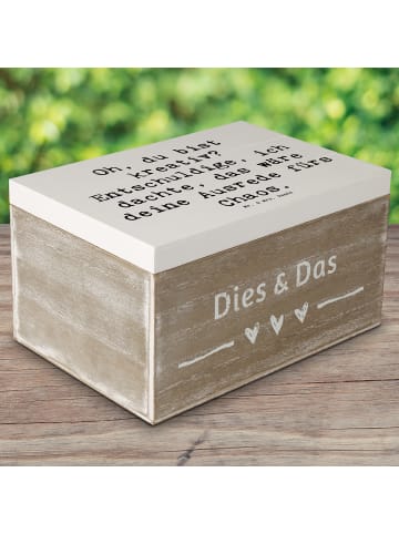 Mr. & Mrs. Panda Box Spruch Kreatives Chaos mit Spruch in Weiß