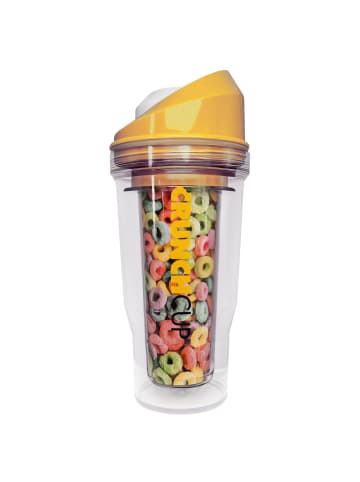 CrunchCup Original CrunchCup Tragbarer Müslibecher To Go 260 + 250 ml | Gelb in Gelb