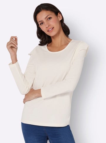 Sieh an! Langarmshirt in ecru