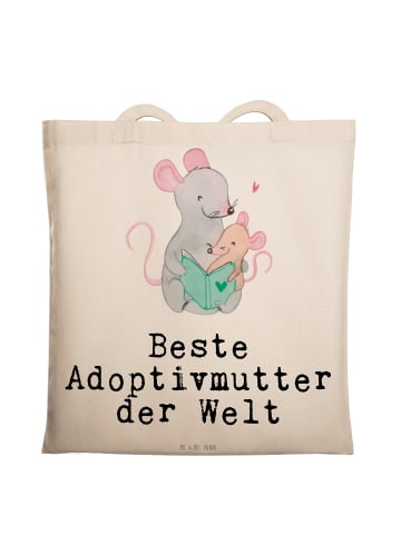 Mr. & Mrs. Panda Tasche Maus Beste Adoptivmutter der Welt mit Sp... in Creme