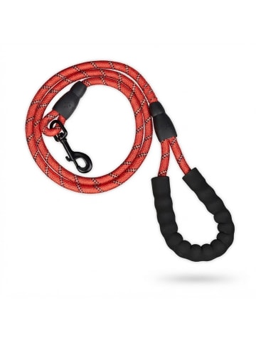 relaxdays Hundeleine in Rot - 150 cm