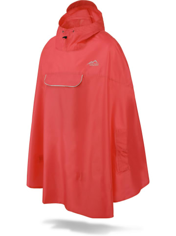 Normani Outdoor Sports Unisex Regenponcho wasserdicht Cherrapunji in Rot