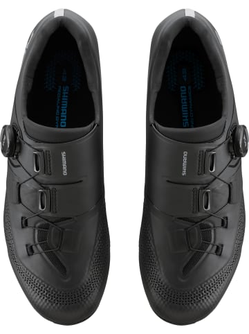 SHIMANO Rennrad- Fahrradschuhe RC503 WIDE in schwarz