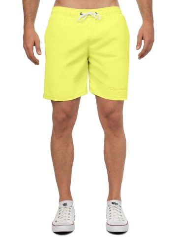 Reichstadt Herren Regular Fit Shorts Mid Waist in Neon Yellow