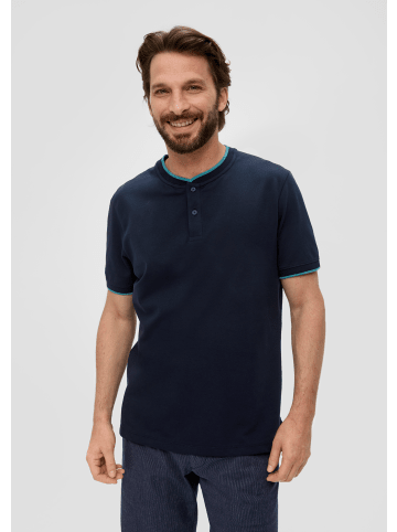 s.Oliver Polo-Shirt kurzarm in Blau