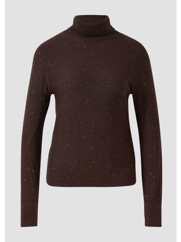 s.Oliver Strickpullover in 89X8_dunkelbraun
