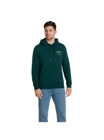 Puma Class Graphic Hoodie mit Fleeceinnenseite in Grün
