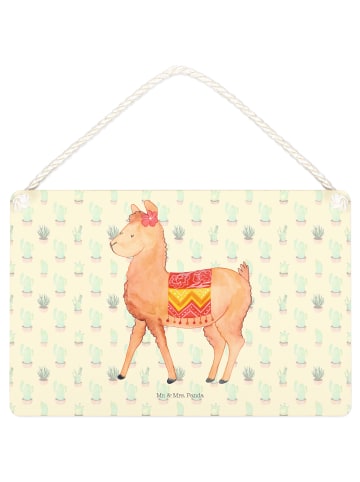 Mr. & Mrs. Panda Schild Alpaka Stolz ohne Spruch in Kaktus Grün