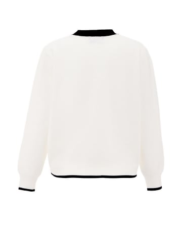 carato Strickjacke in Weiss Schwarz