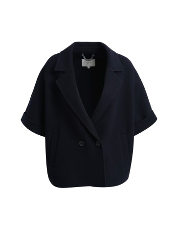 Milano Italy Jacke mit Kragen und 1/2-Ärmeln mit Taschen in Navy
