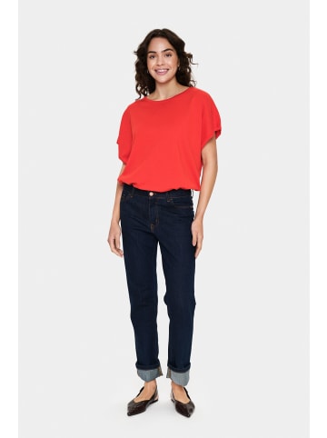 SAINT TROPEZ Strickpullover MilaSZ Casual fit in Flame Scarlet
