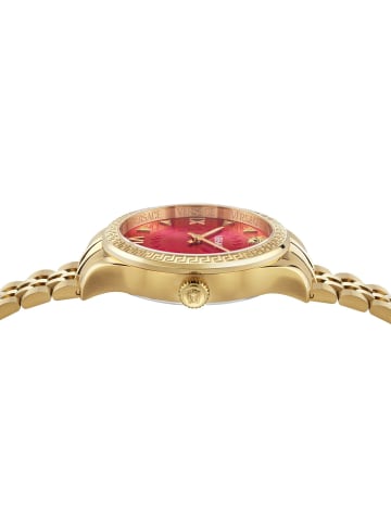 Versace Analoguhr für Damen in rot