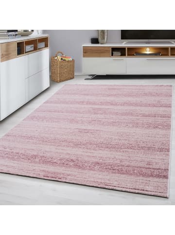 Kurzflor Teppich Pago in Pink
