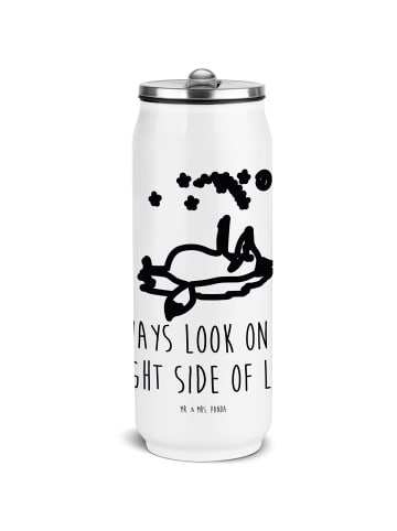 Mr. & Mrs. Panda Isolierte Trinkflasche Fuchs Sterne mit Spruch in Weiß