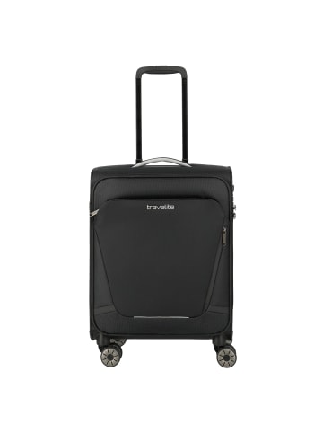 travelite Jetpack Light 4 Rollen Kabinentrolley 55 cm in schwarz