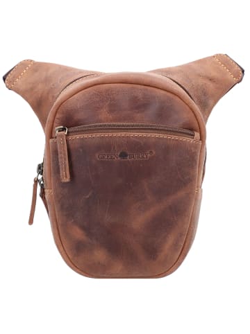 Greenburry Vintage Biker Gürteltasche Leder 20 cm in brown