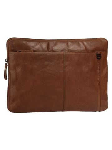 SPIKES & SPARROW Dokumententasche LAPTOP SLEEVE echt Leder in cognac