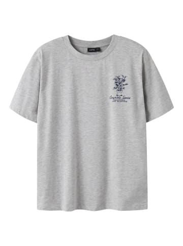 name it T-Shirt in Light Grey Melange