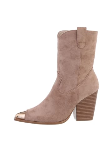 Ital-Design Stiefelette in Beige