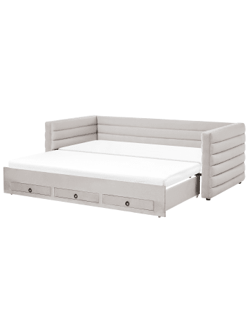 Beliani Kinderbett MEUDON in Grau - (W) 105 x (H) 75 x (L) 235 cm
