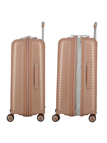 Jump Evae 4 Rollen Kofferset 3-teilig mit Dehnfalte in pale pink