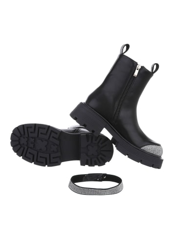Ital-Design Stiefelette in Schwarz