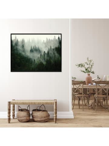 WALLARENA Bild mit Rahmen Wald in Grün