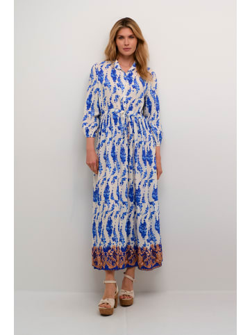 Cream Kleid CRAlora A-shape in Elektric Blue Flower