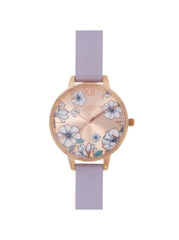 Olivia Burton Damenuhr "Groovy Blooms OB16AN03" in Lila