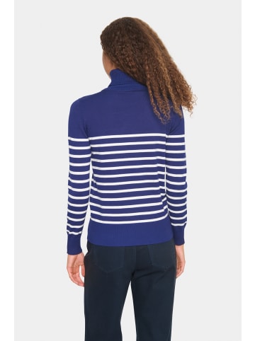 SAINT TROPEZ Rollkragen MilaSZ Gerade Passform in Midnight Sail