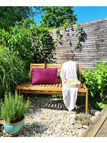 JACK 2er Set Outdoor Kissenhülle 40x60cm Uni in Bordeaux