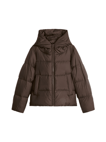 Marc O'Polo Puffer-Daunenjacke mit Kapuze Regular Fit in Burnt Coffee