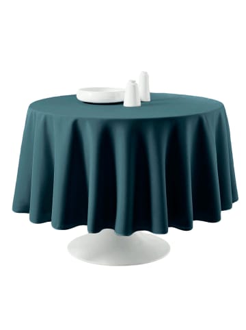 Today Tischdecke Ova in Meerblau, 180 cm