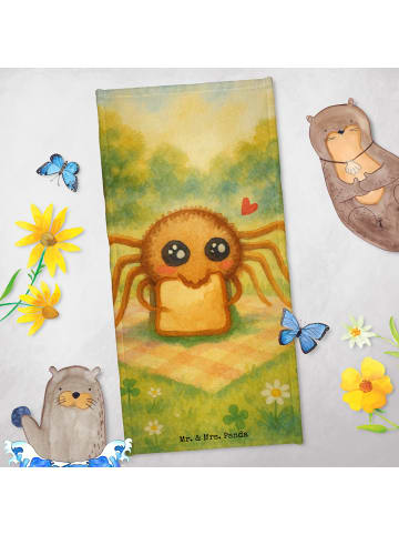 Mr. & Mrs. Panda Handtuch Spinne Agathe Sandwich Design ohne Spruch in Weiß
