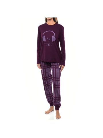 Kisses and Love Schlafanzug in Purple