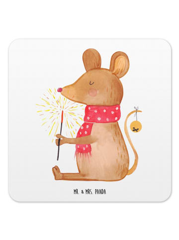 Mr. & Mrs. Panda Coaster Maus Weihnachten ohne Spruch in Weiß