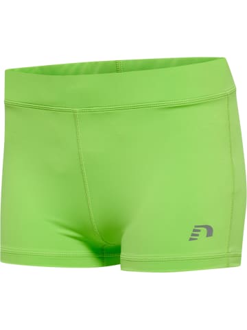 Newline Verstellbare Taille Tight Kurze Hose Reflektierend Logo Women Core Damen in GREEN FLASH