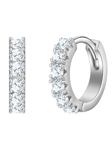 Glanzstücke München Ohrringe aus Sterling Silber mit Zirkonia in silber