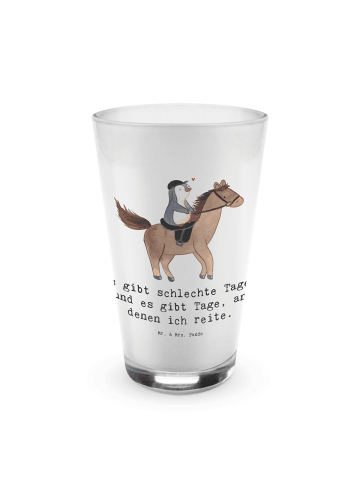 Mr. & Mrs. Panda Glas Pferd Reiten mit Spruch in Transparent