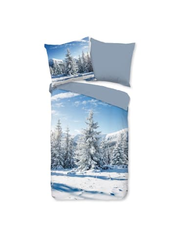 Traumschlaf Bettwäsche Winterlandschaft in blue