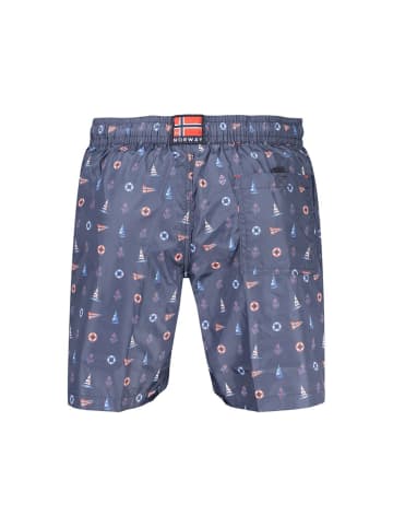 NORWAY 1963 Blau Herren Bademode Shorts aus Polyester