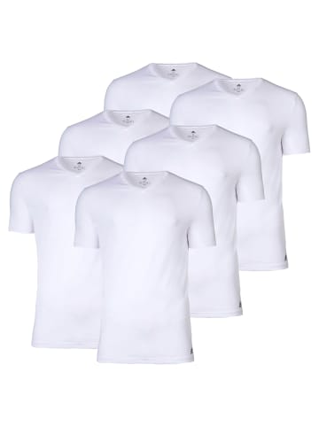 adidas T-Shirt 6er Pack in Weiß