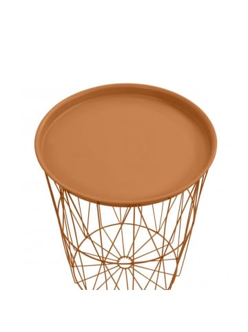 greemotion Beistelltisch mit abnhembarem Tablett - vielseitig & dekorativ in Kupfer