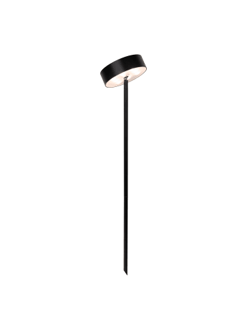 näve LED Solarleuchte "LAUPHEIM" in schwarz - (L)10 cm x (B)10 cm x (H)56 cm