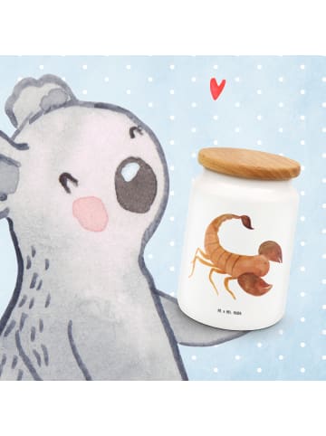 Mr. & Mrs. Panda Keksdose Sternzeichen Skorpion ohne Spruch in Weiß