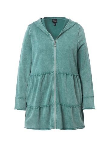 Ulla Popken Sweatjacke in grün