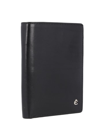 Esquire Toscana Geldbörse RFID Leder 9,5 cm in schwarz